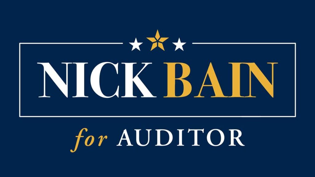 Nick Bain for Auditor campaign logo